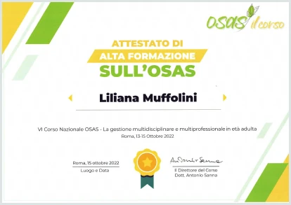 VI Corso Nazionale OSAS - 2022