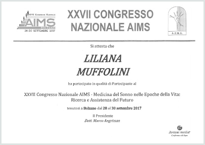 XXVII Congresso Nazionela AIMS - 2017
