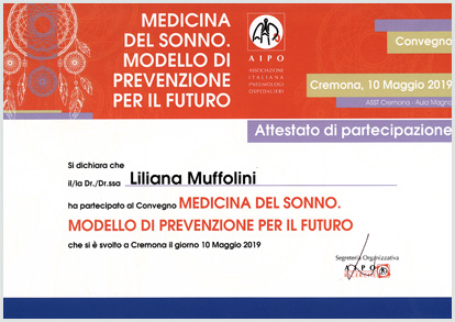 Medicina del sonno. Modello di prevenzione per il futuro - 2019