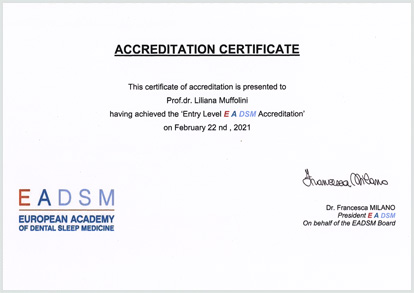 Accreditation Certificate E A DSM - 2021