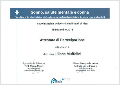 Sonno, salute mentale e donna - 2016