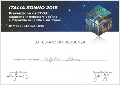Prevenzione dell'OSA - Italia Sonno 2018