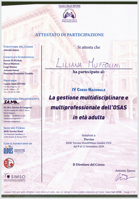 La gestione multidisciplinare e multiprofessionale dell'OSAS in età adulta - 2020